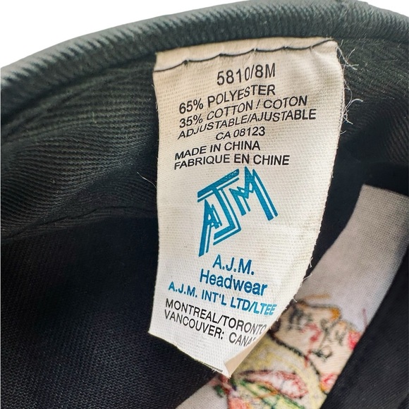 VTG '90s A.J.M. Chicago Blackhawks NHL Snapback Hat Cap - Picture 8 of 8